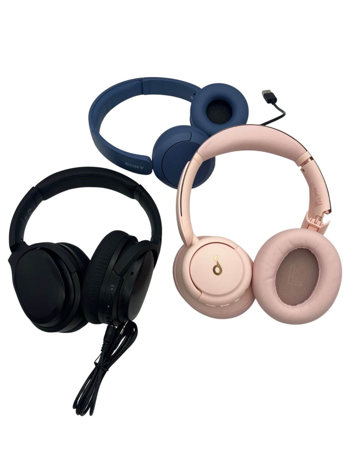 Headphone Lot Sony Tapaxis Soundcore For Parts/Repair Functional Status Unknown