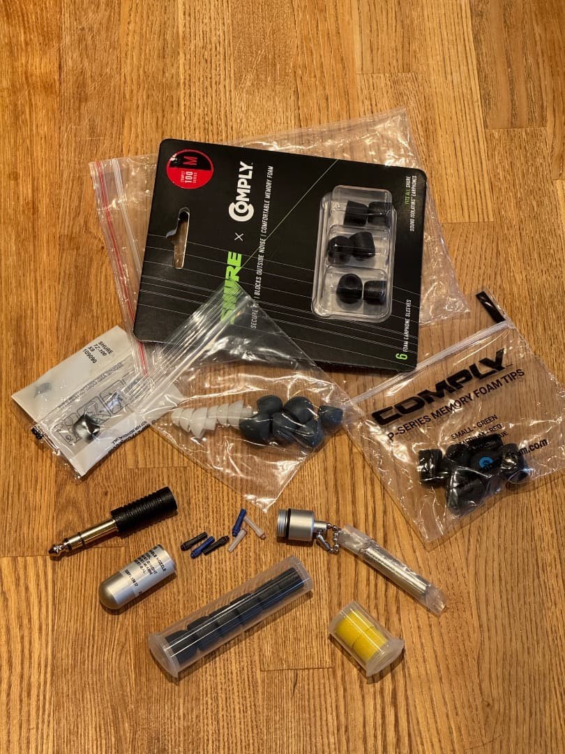 Shure SE846 Gen 2 In-Ear Monitor Accessories Kit Unused Genuine Parts Set