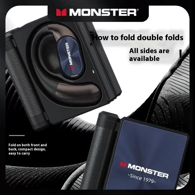 MONSTER Bluetooth Wireless Earphones Noise Cancelling Bio-Fiber Earbuds