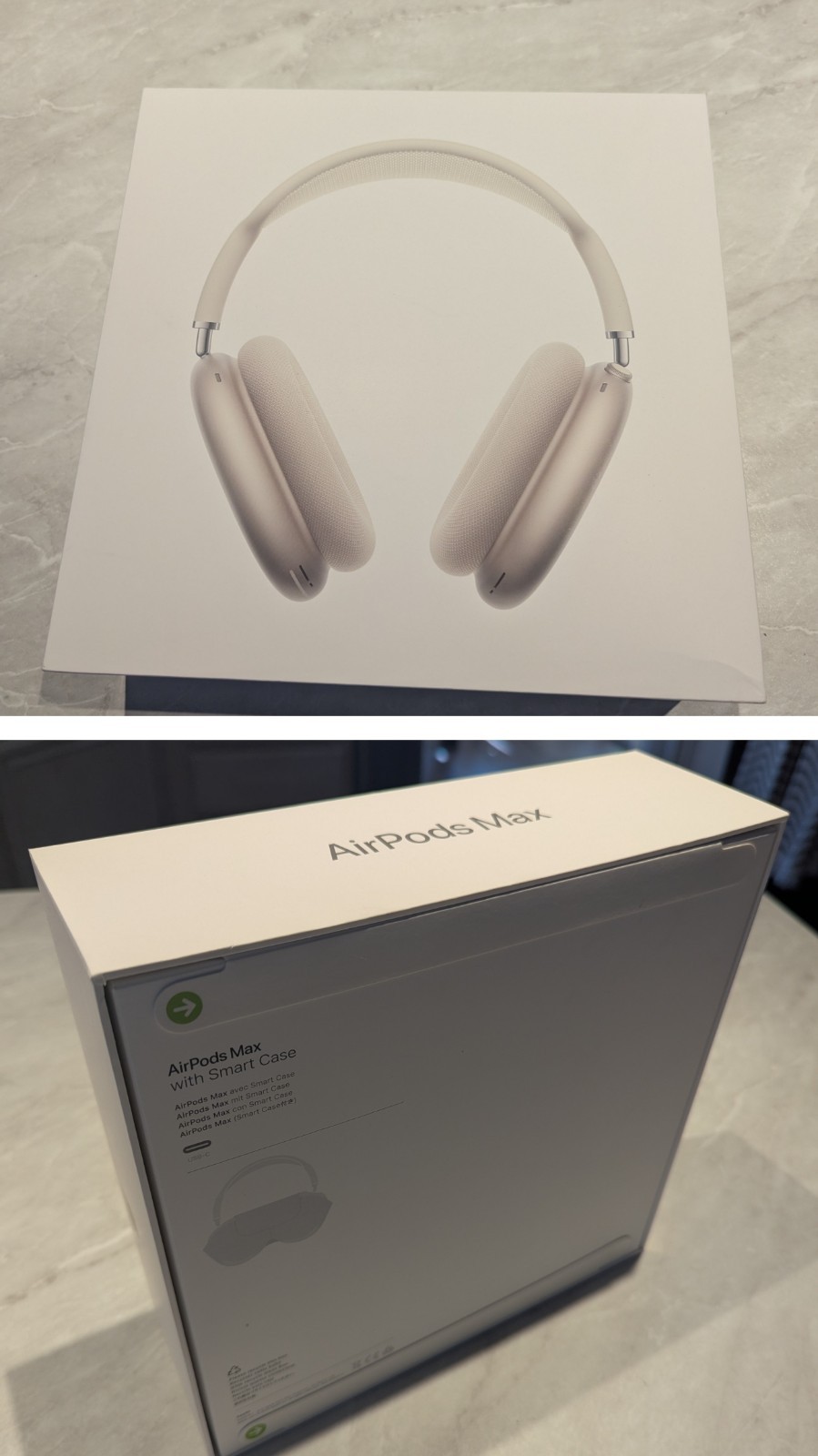 Apple AirPods Max Wireless Bluetooth Over-Ear Headphones, Silver w/ Smart Case