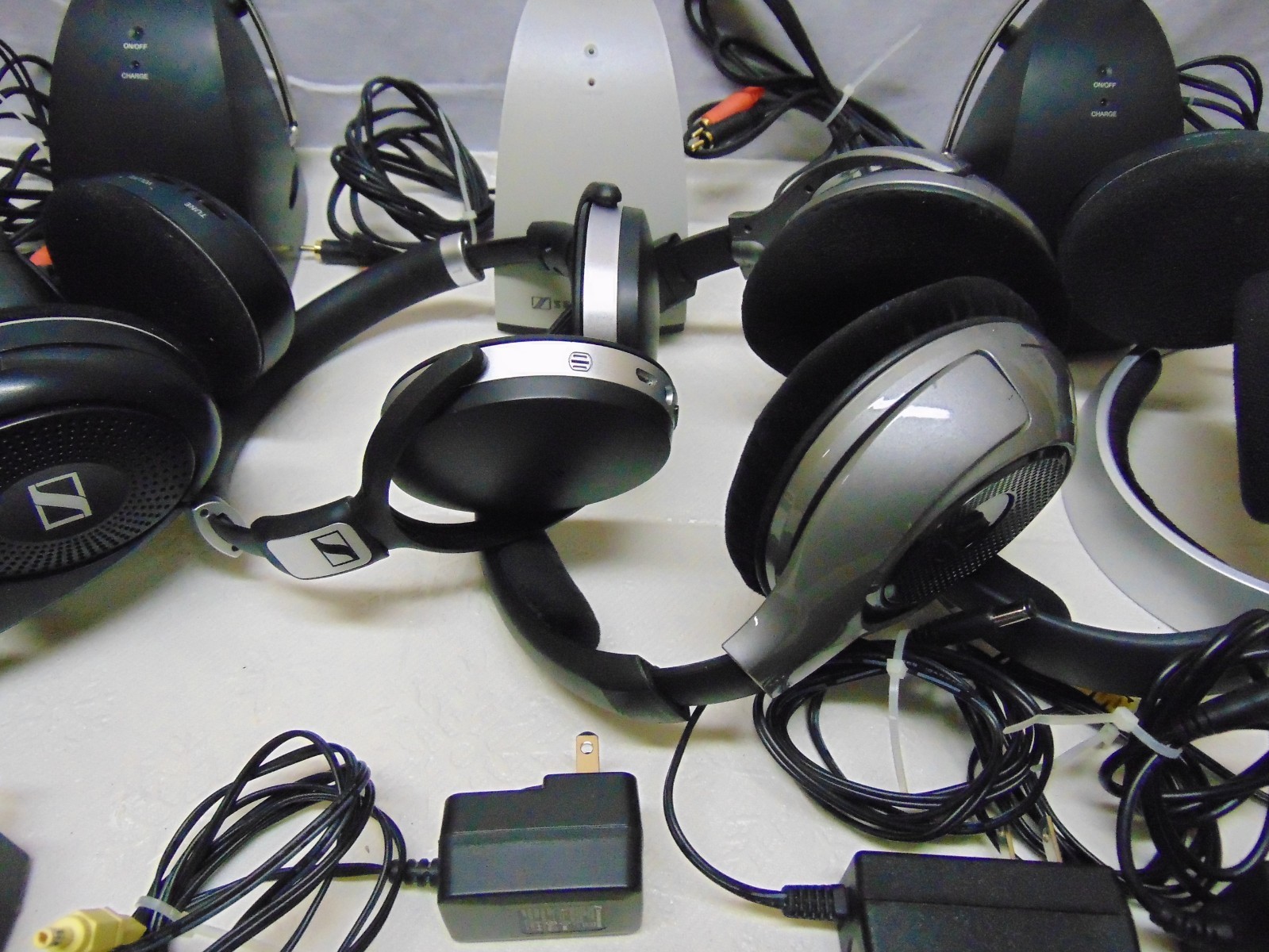 Lot Of Sennheiser TR120 Transmitter & Headphones