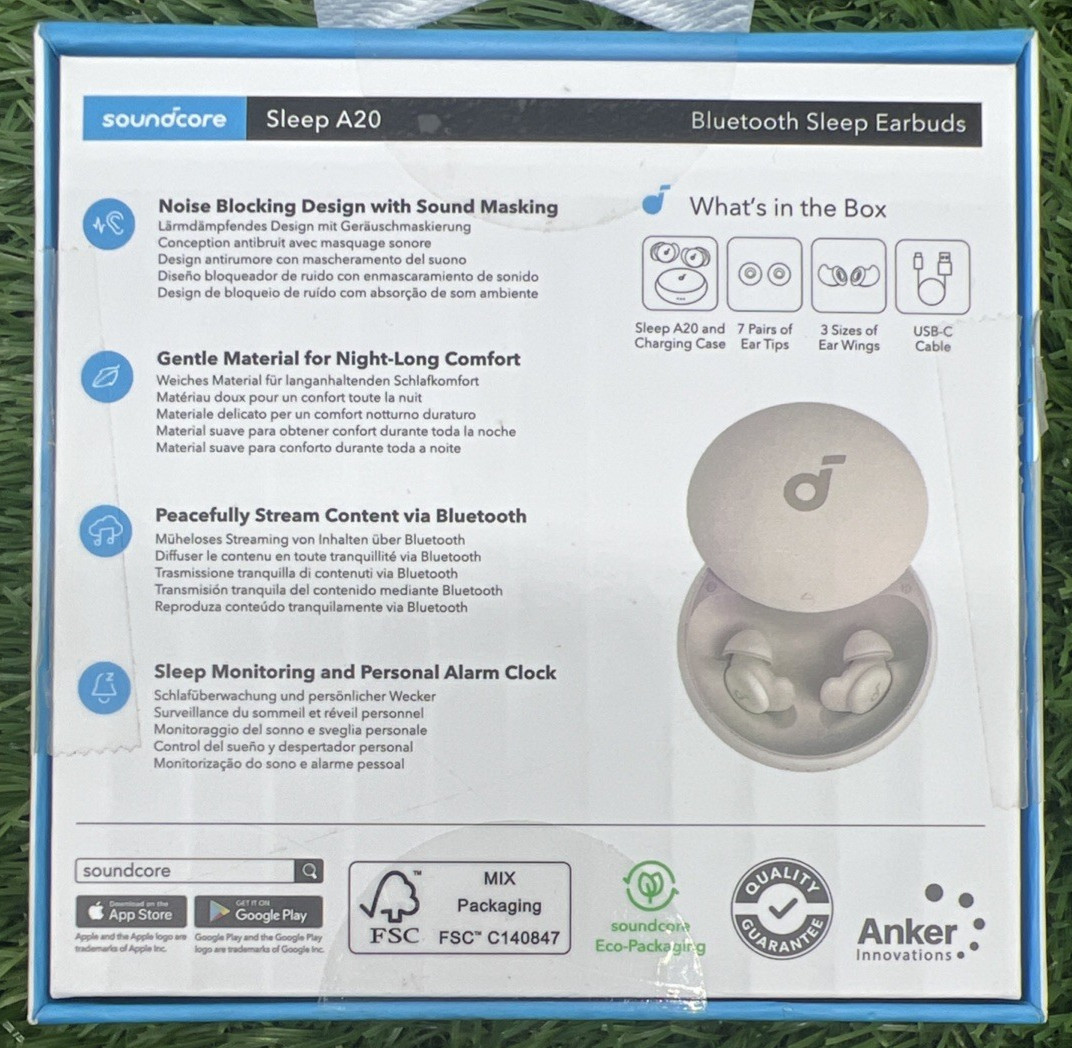 LOT OF 20. Soundcore Sleep A20 Noise Blocking Sleep Earbuds Sleep Monitor |NEW