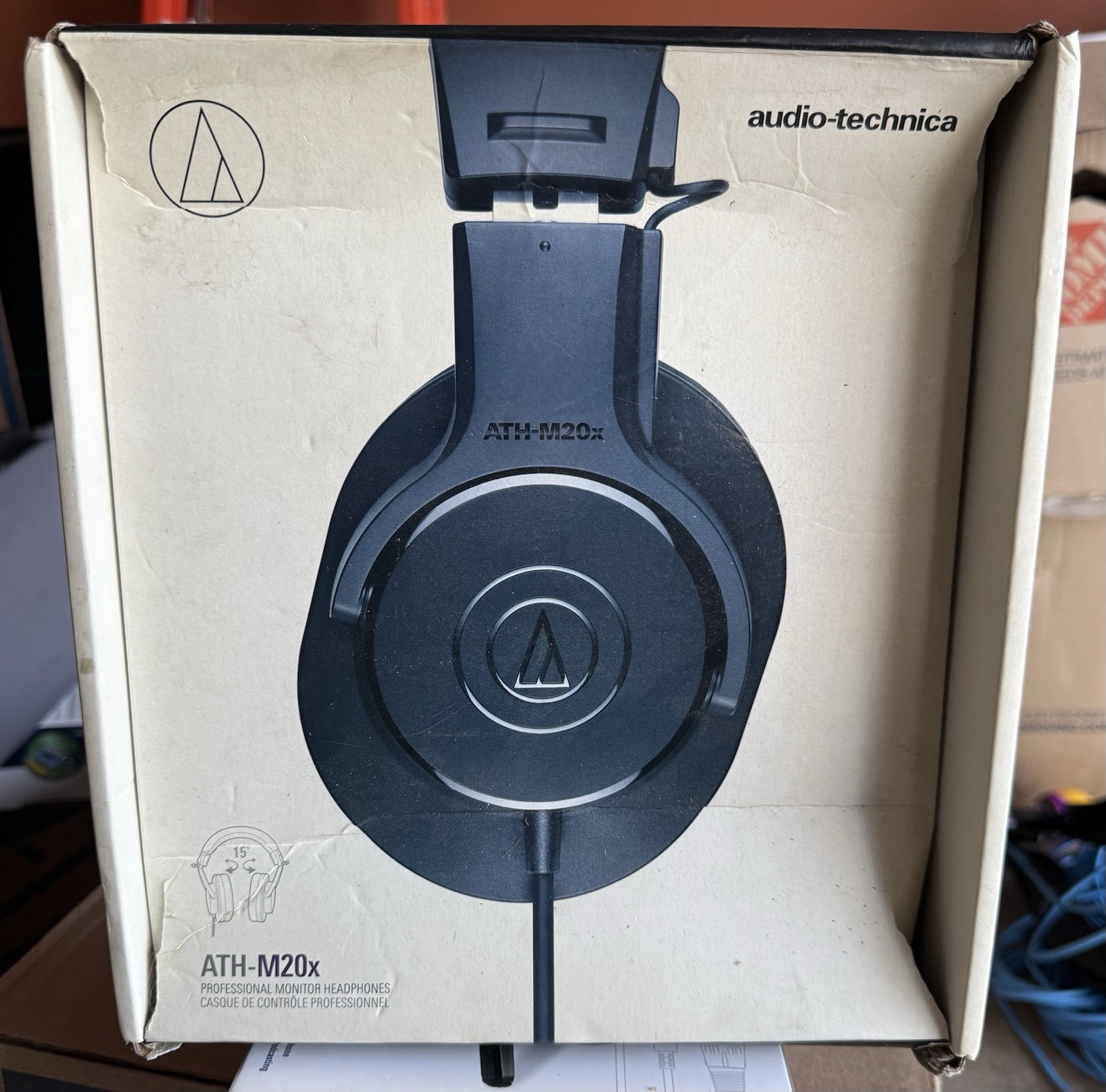 Audio-Technica Headphones – Black (ATH-M20X)