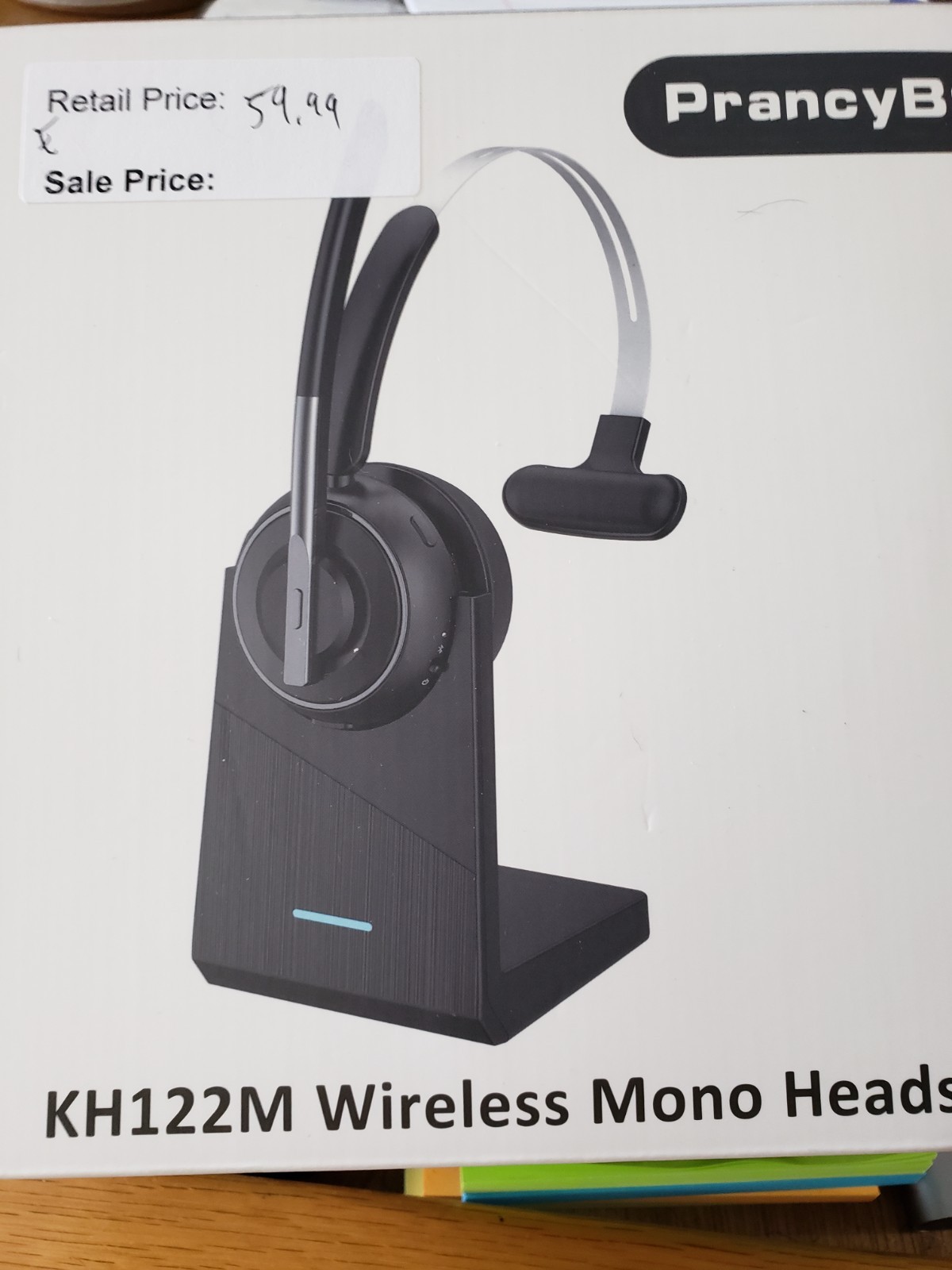 PrancyBt KH122M Wireless Mono Headset, new