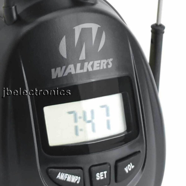 WALKERS GAME EAR GWP-RDOM DIGITAL AM FM RADIO HEARING PROTECTION SHOOTING MUFF