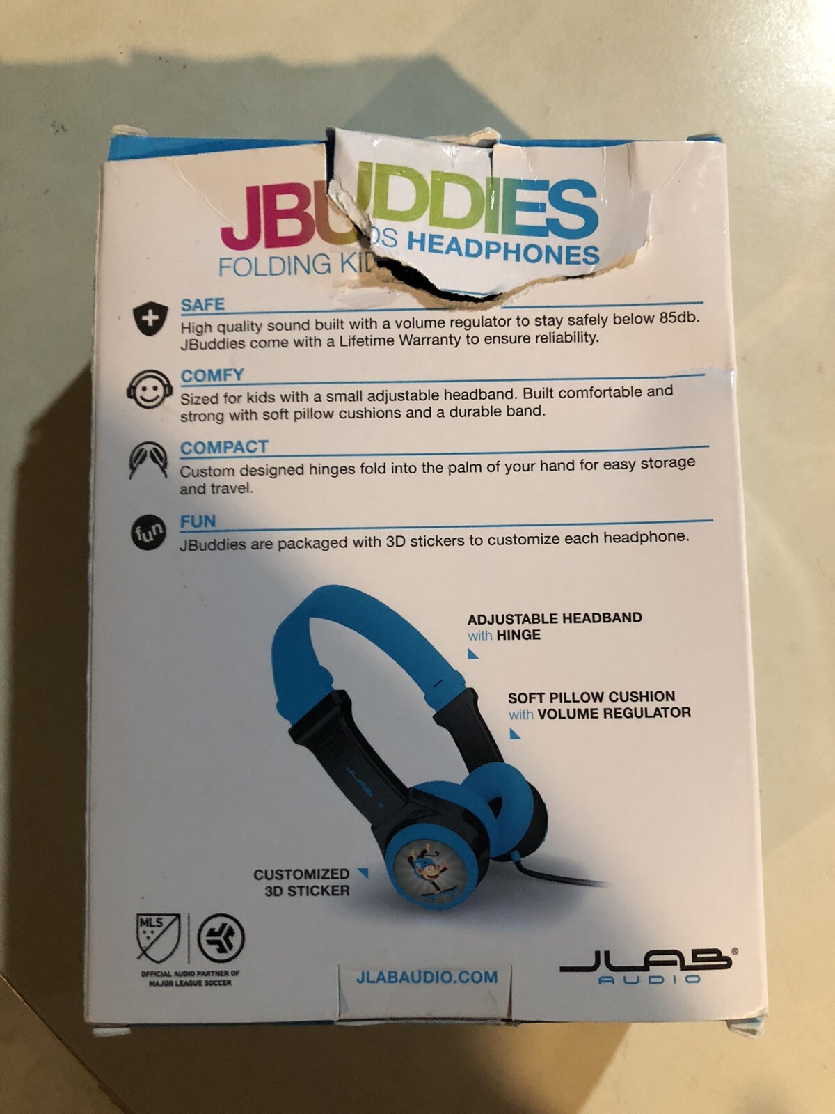 JLab JBuddies Folding Kids Headphones (2-8 Years Old)