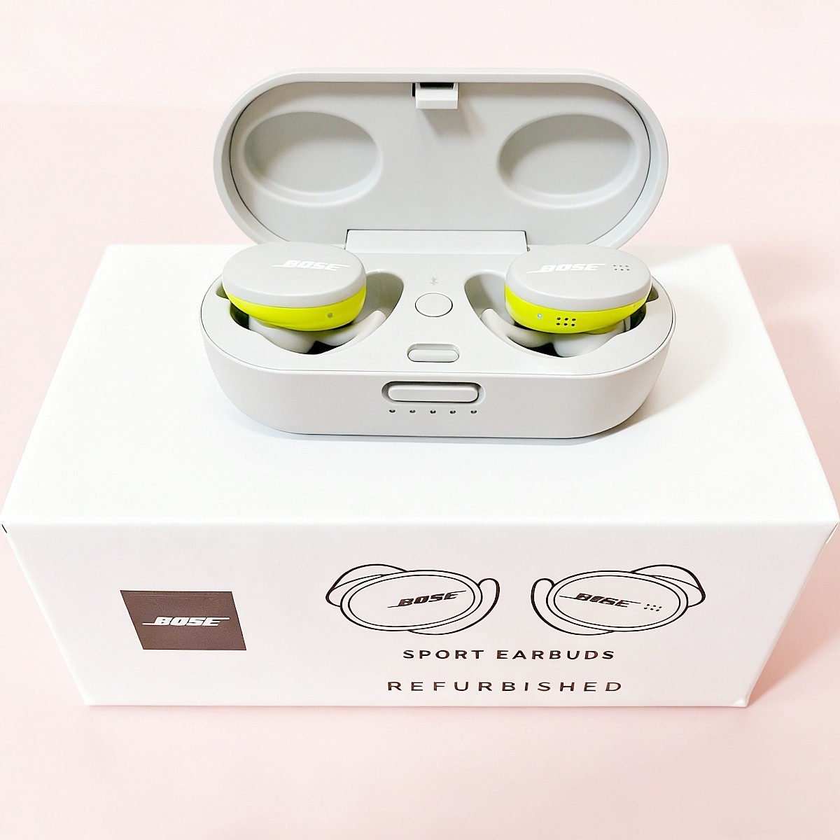 Bose Sport Earbuds Wireless Earphones Bluetooth Headphones In-Ear Earbuds White