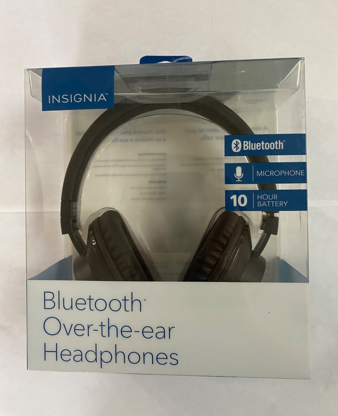 Insignia Bluetooth Wireless Over-the-Ear Headphones NS-CAHBTOE01 – Black – NEW*