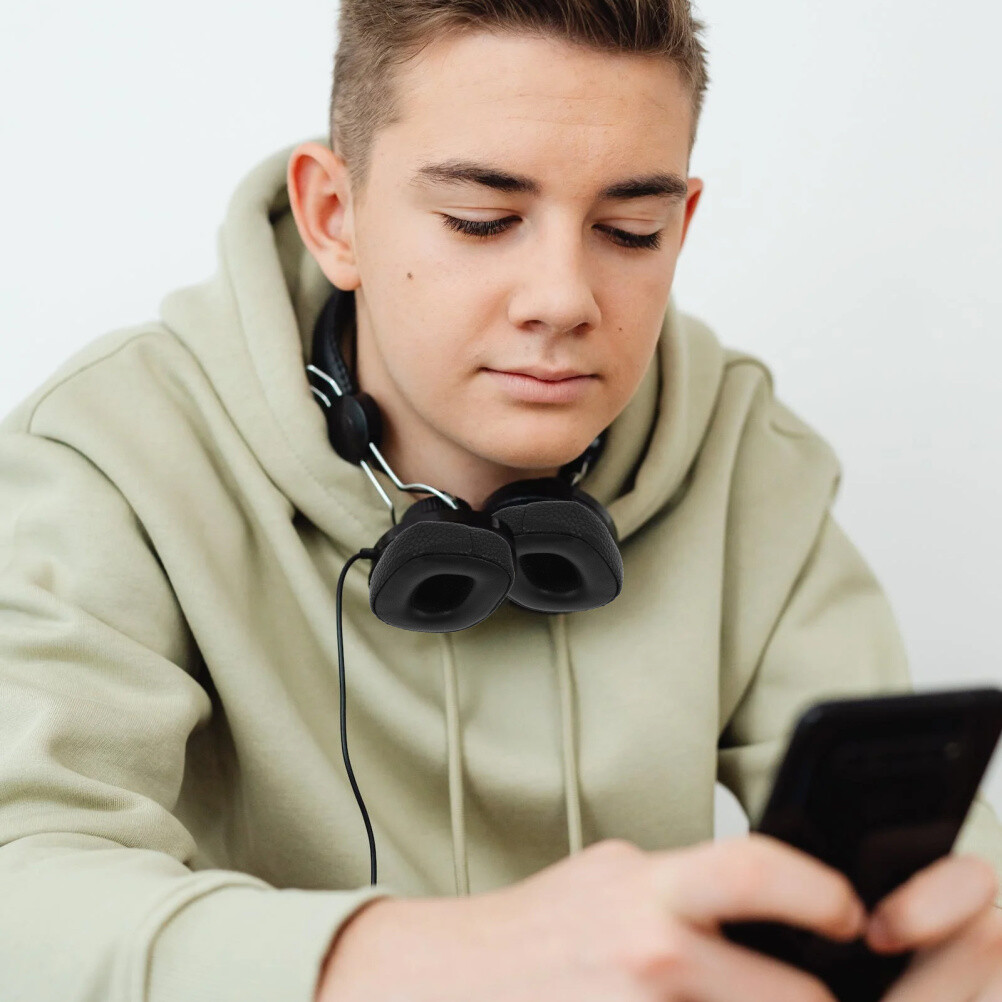 Round Headphone Pads Headphones Ear Covers Headphones Ear Cushion Kit