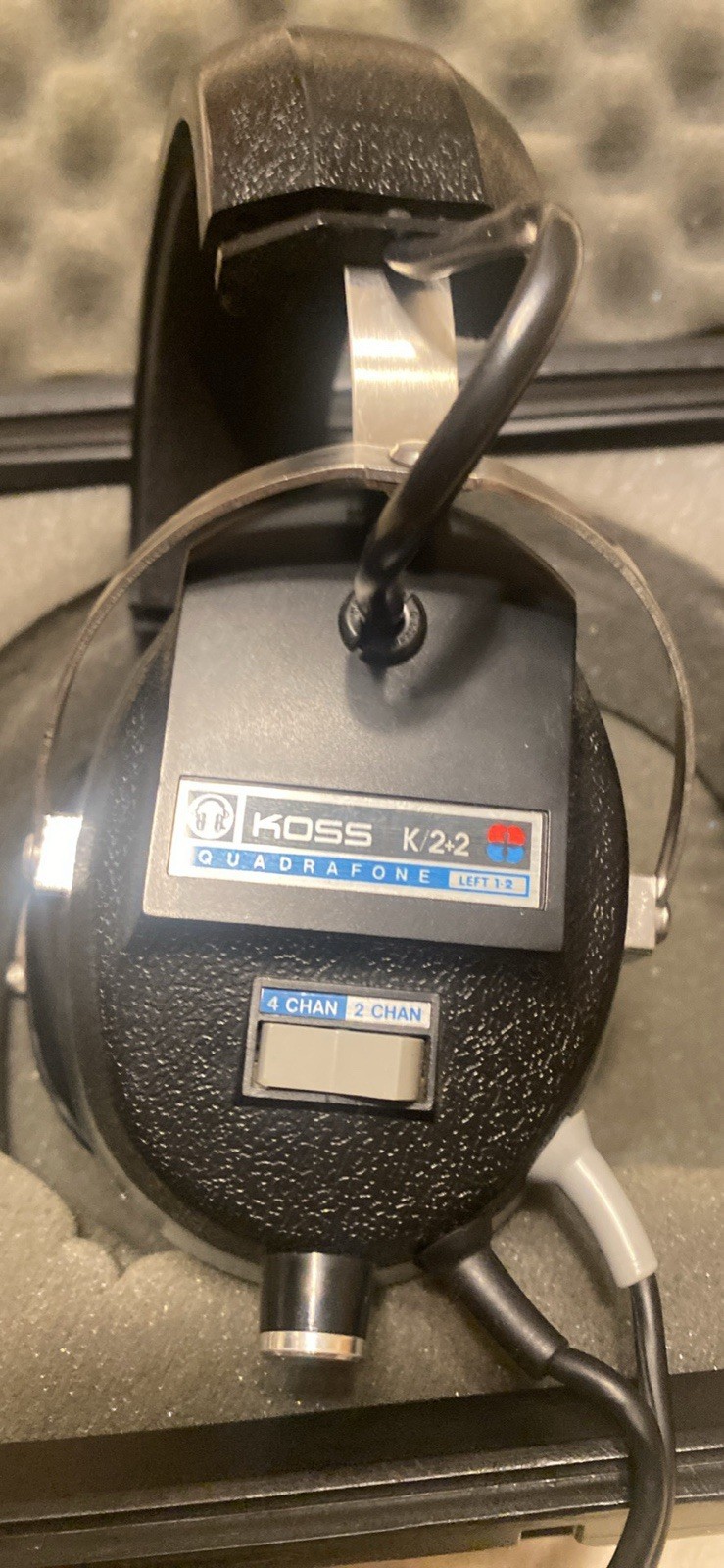 Koss K/2+2 Quadrafone Over-Ear Stereo 1/4in Coiled 6ft Cable w/ Case