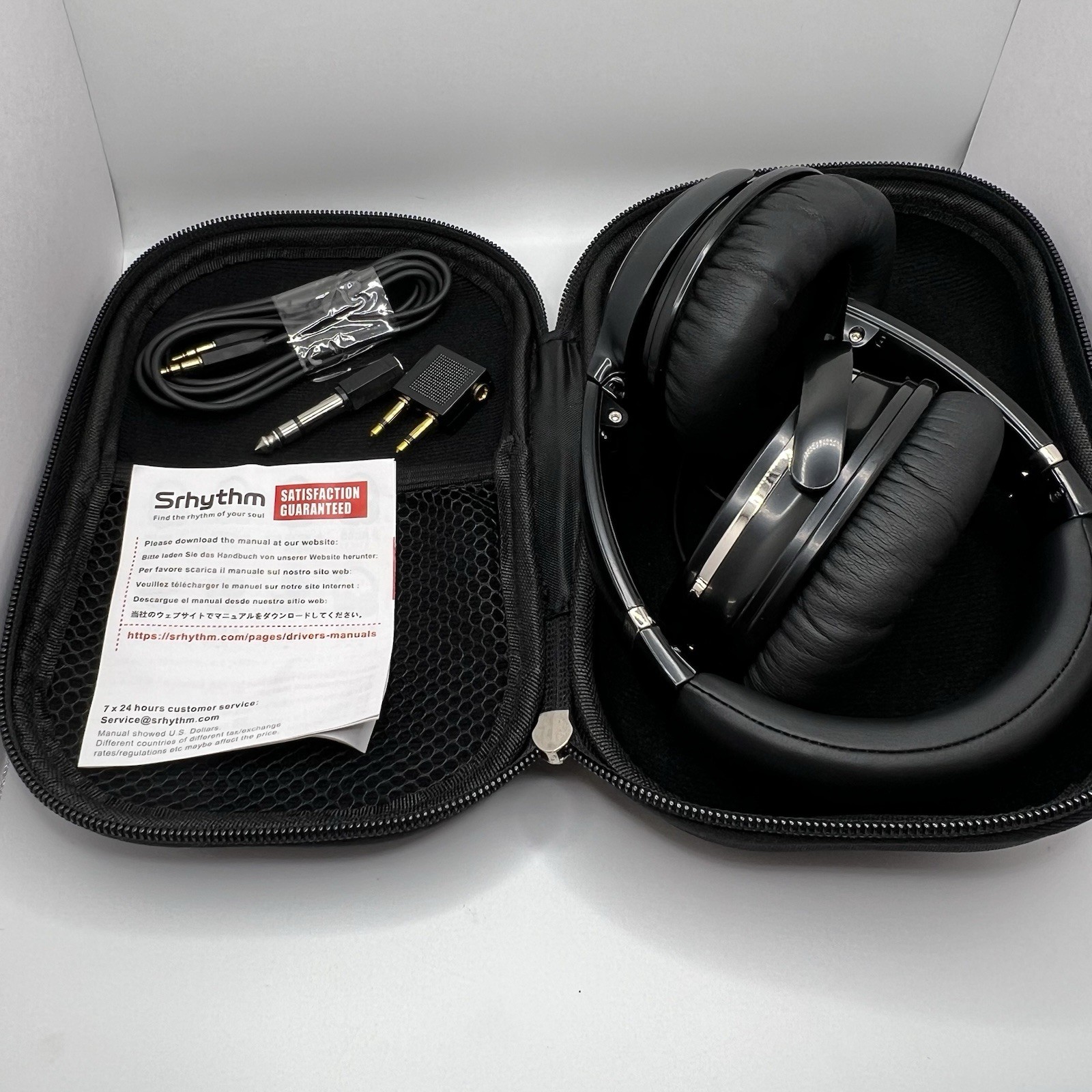 “Srhythm Noise Cancelling Headphones NC35 w/ Case & Accessories”