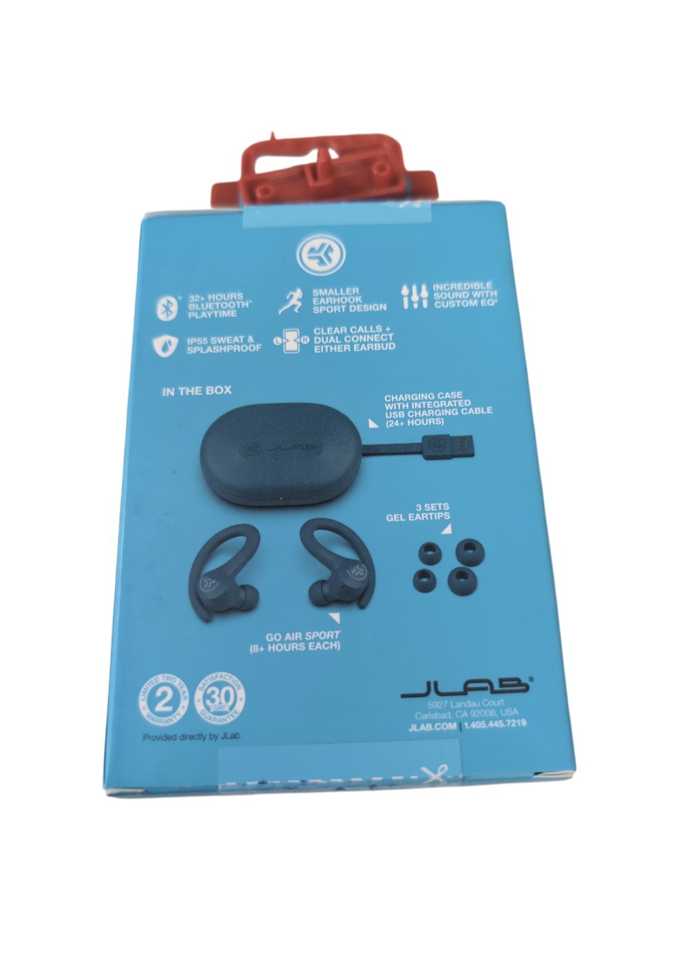 JLab GO Sport+ True Wireless Earbuds Gym & Work Out – Bluetooth 35+ hours – Teal