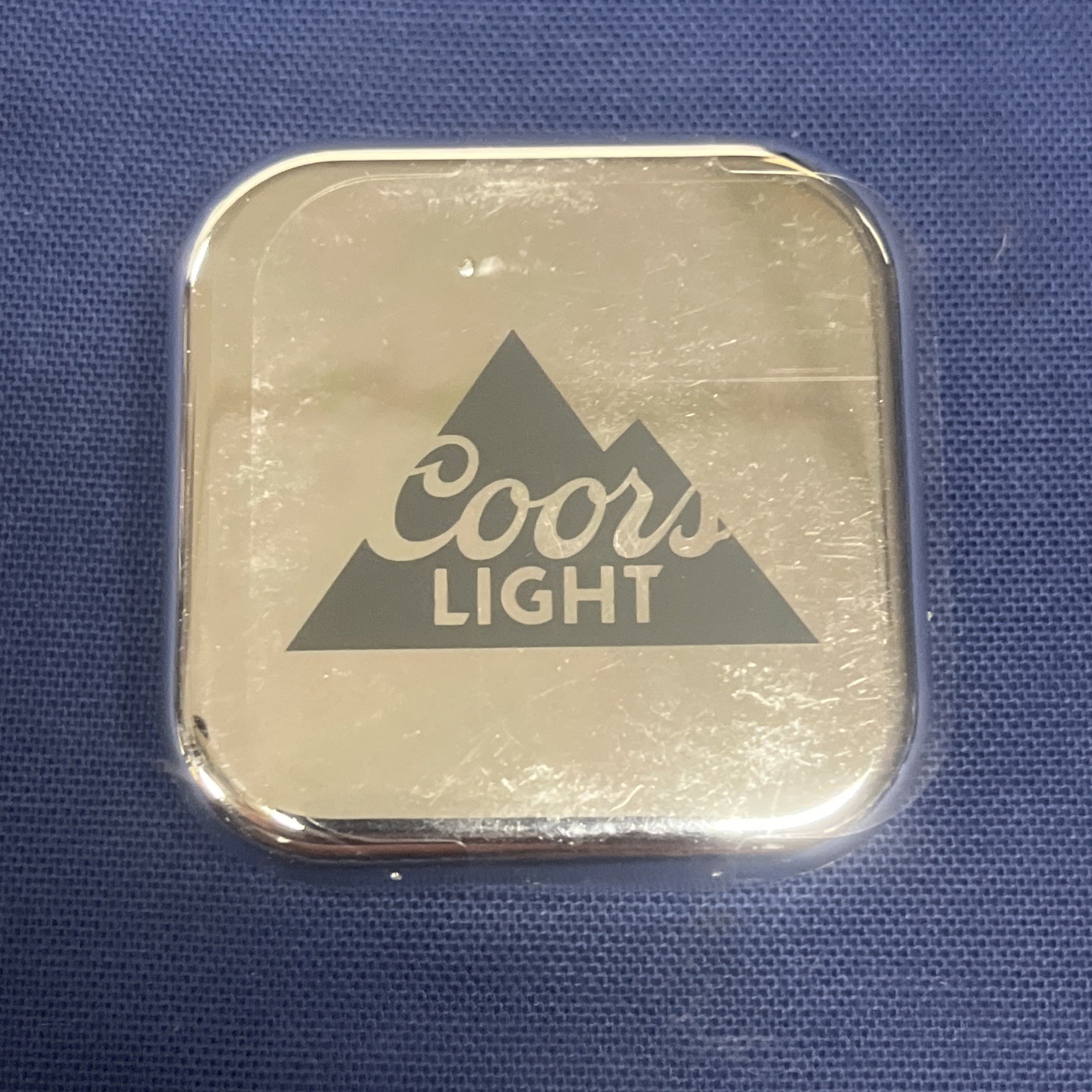 Chrome Coors Light Wired Headphones 3.5 MM Jack New