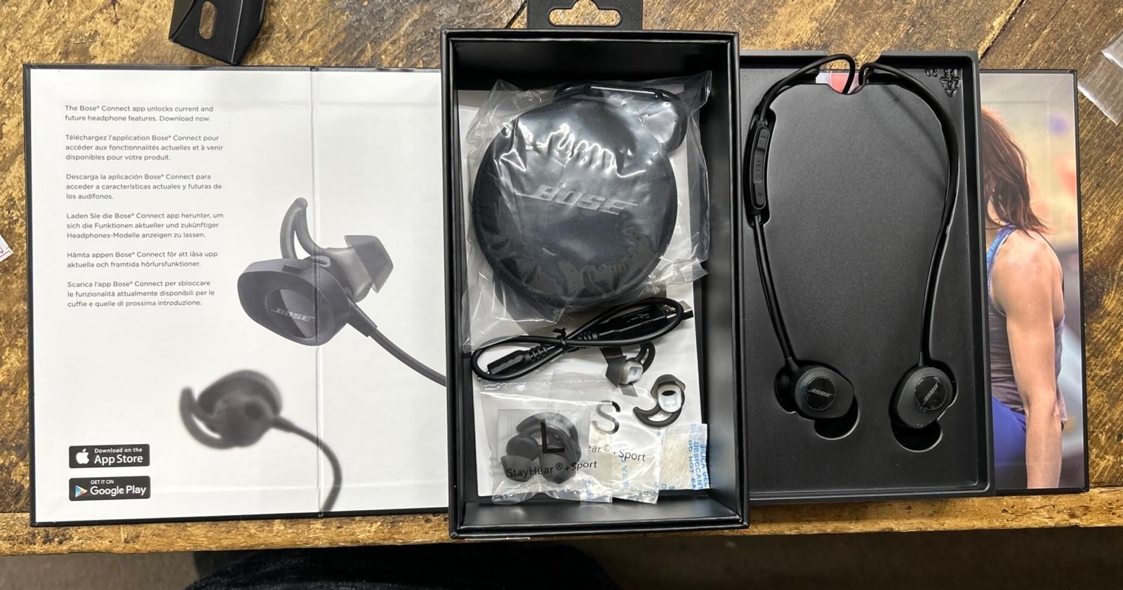 Bose SoundSport Wireless Sweatproof Earbuds Earphones Neckband Headphones Black