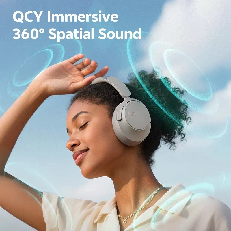 QCY H3S ANC Bluetooth 6.0 Headphones Hi-Res LDAC 102H Wireless Headset
