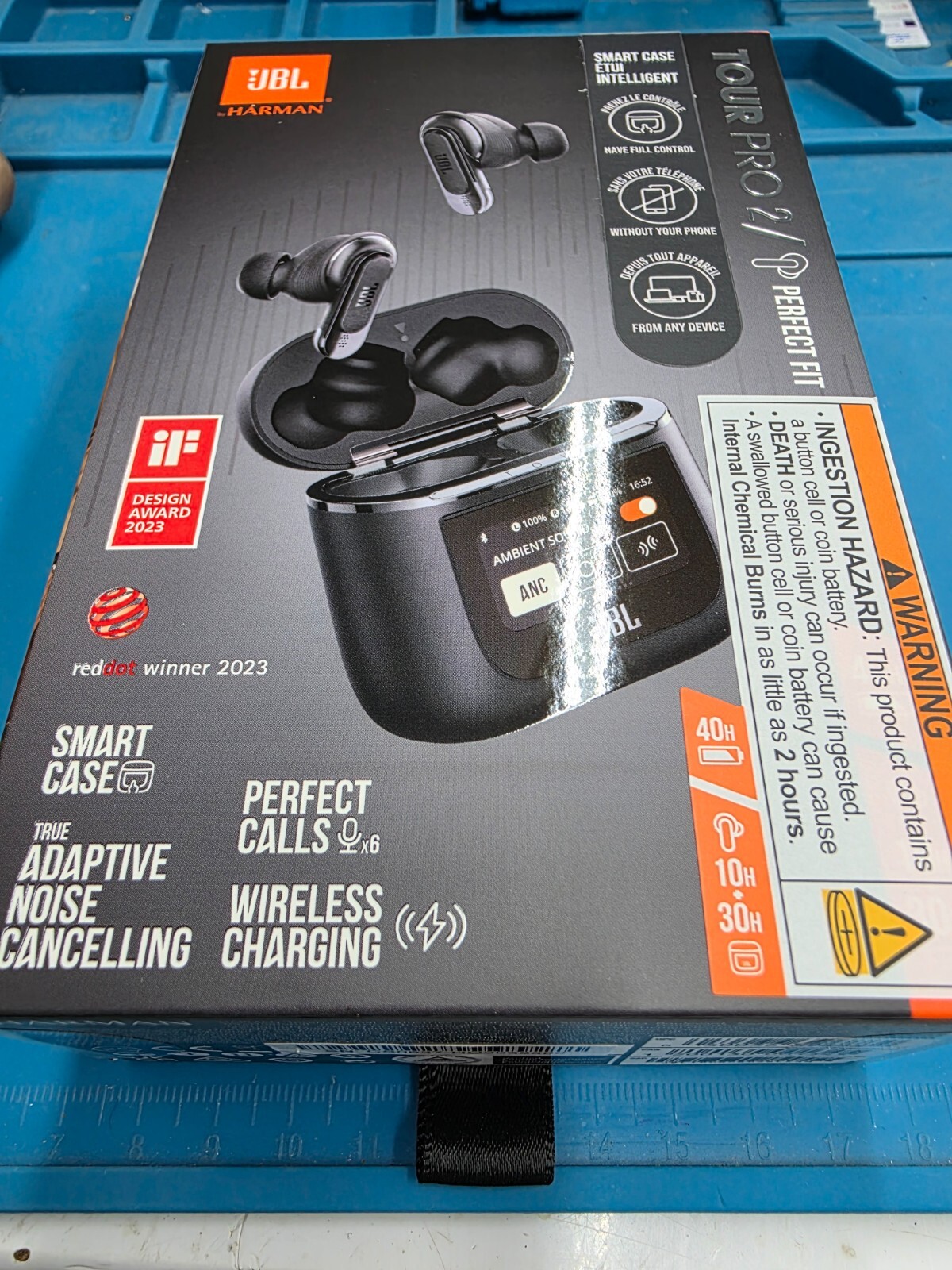 JBL Tour Pro 2 True Wireless Bluetooth Noise-cancelling Earbuds