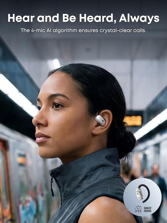 Soundcore V40i, Open-Ear Headphones, 4 Adjustable Positions for Every Ear size