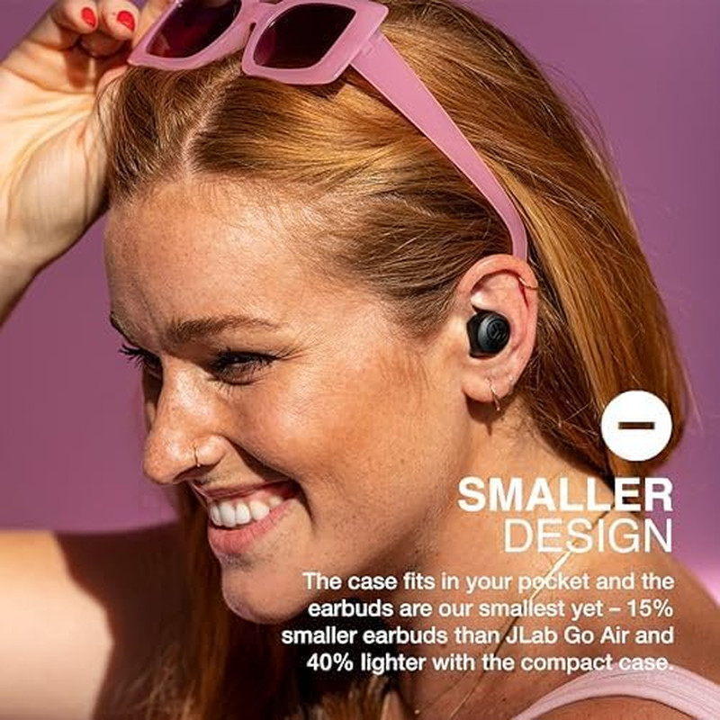JLab Go Air Pop+ True Wireless Earbuds, in Ear Headphones, Bluetooth Earphone