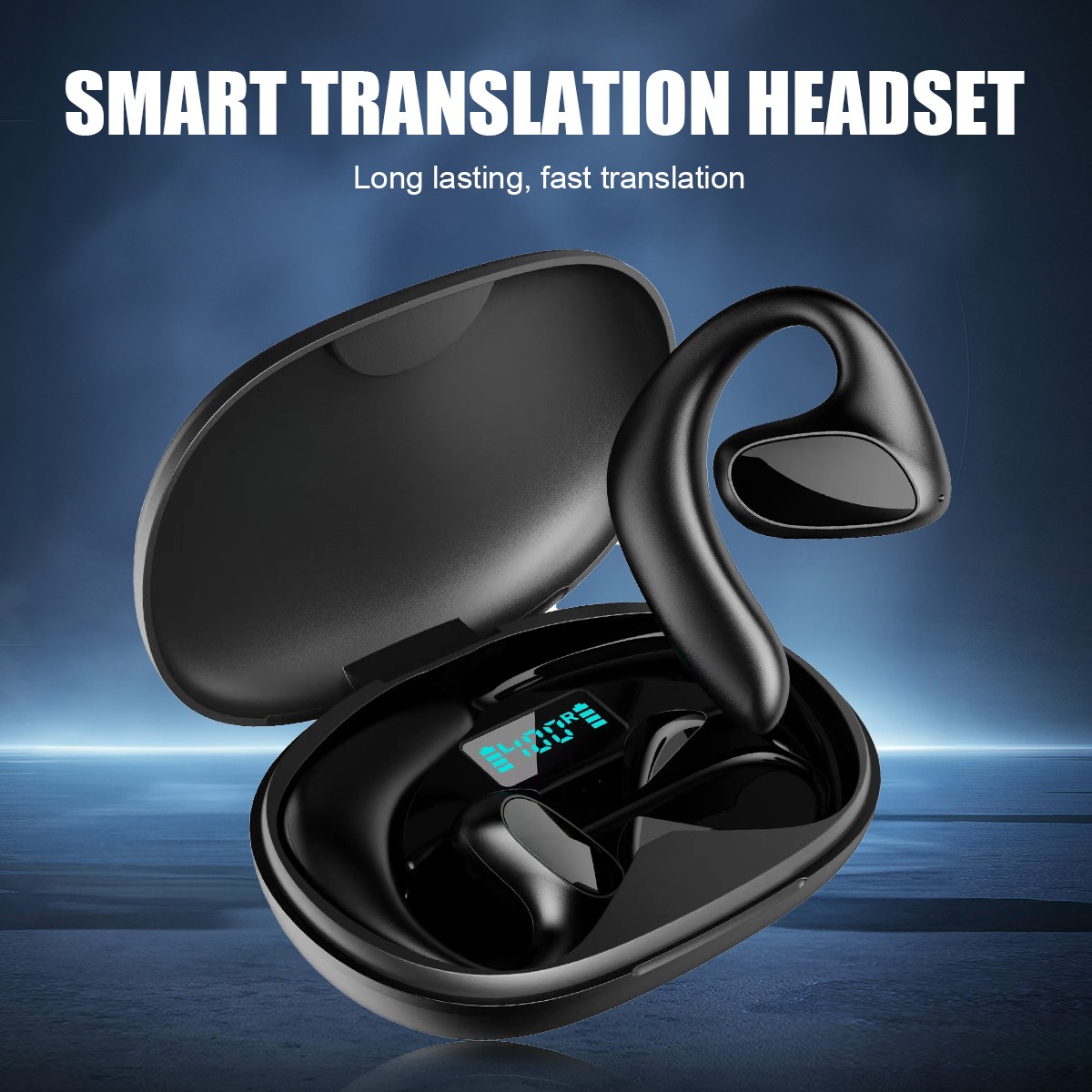 155+Languages Translator Earbuds Real Time Translator Earphones Smart Voice New