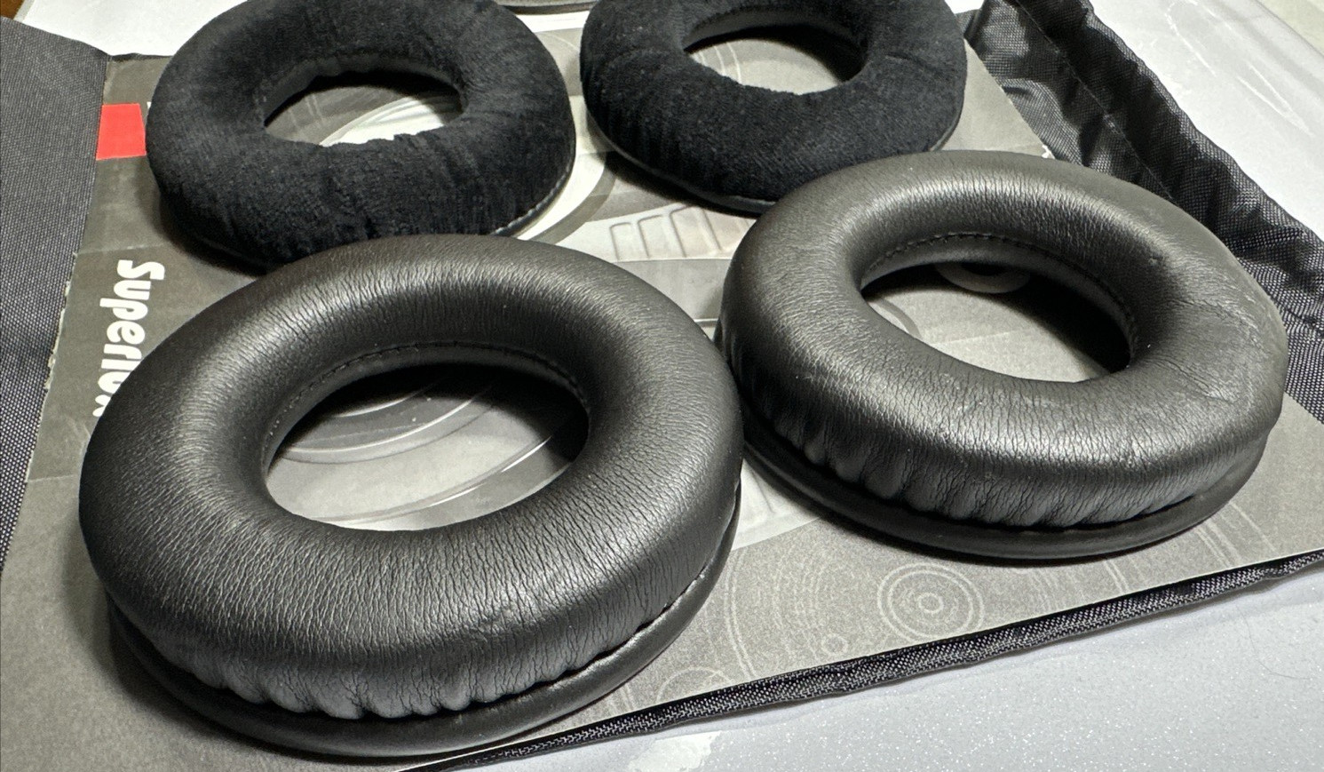 Velour Velvet Ear Pads Cushion For Superlux HD681 EVO Headphones