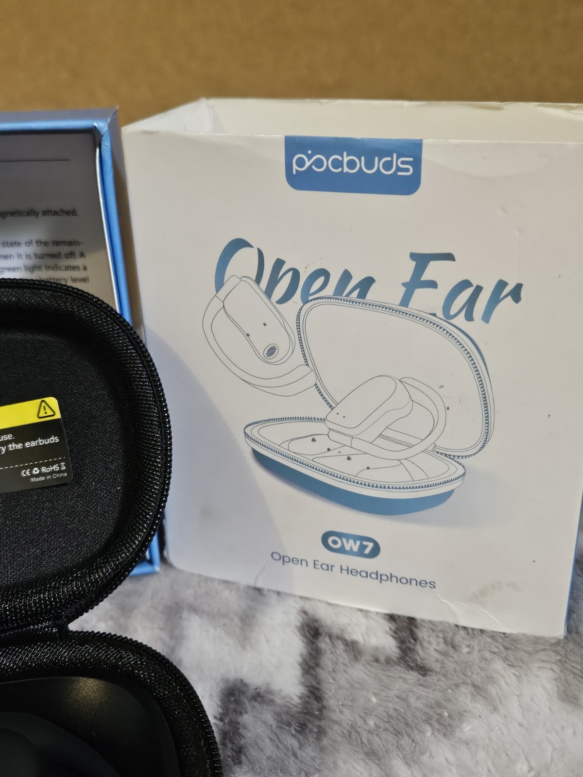 podbuds OW7 Open-Ear Headphones True Wireless Bluetooth Ear-Hook