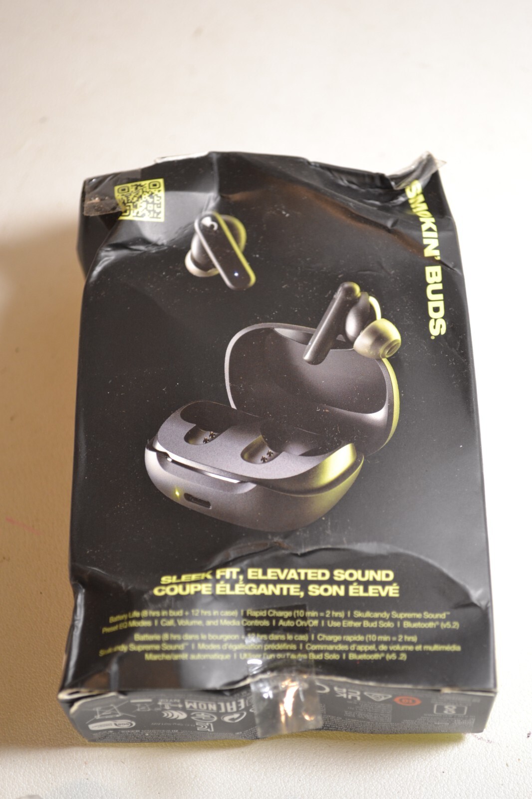 Skullcandy S2TAW-R740 Smokin’ Buds True Wireless Bluetooth Earbuds True Black