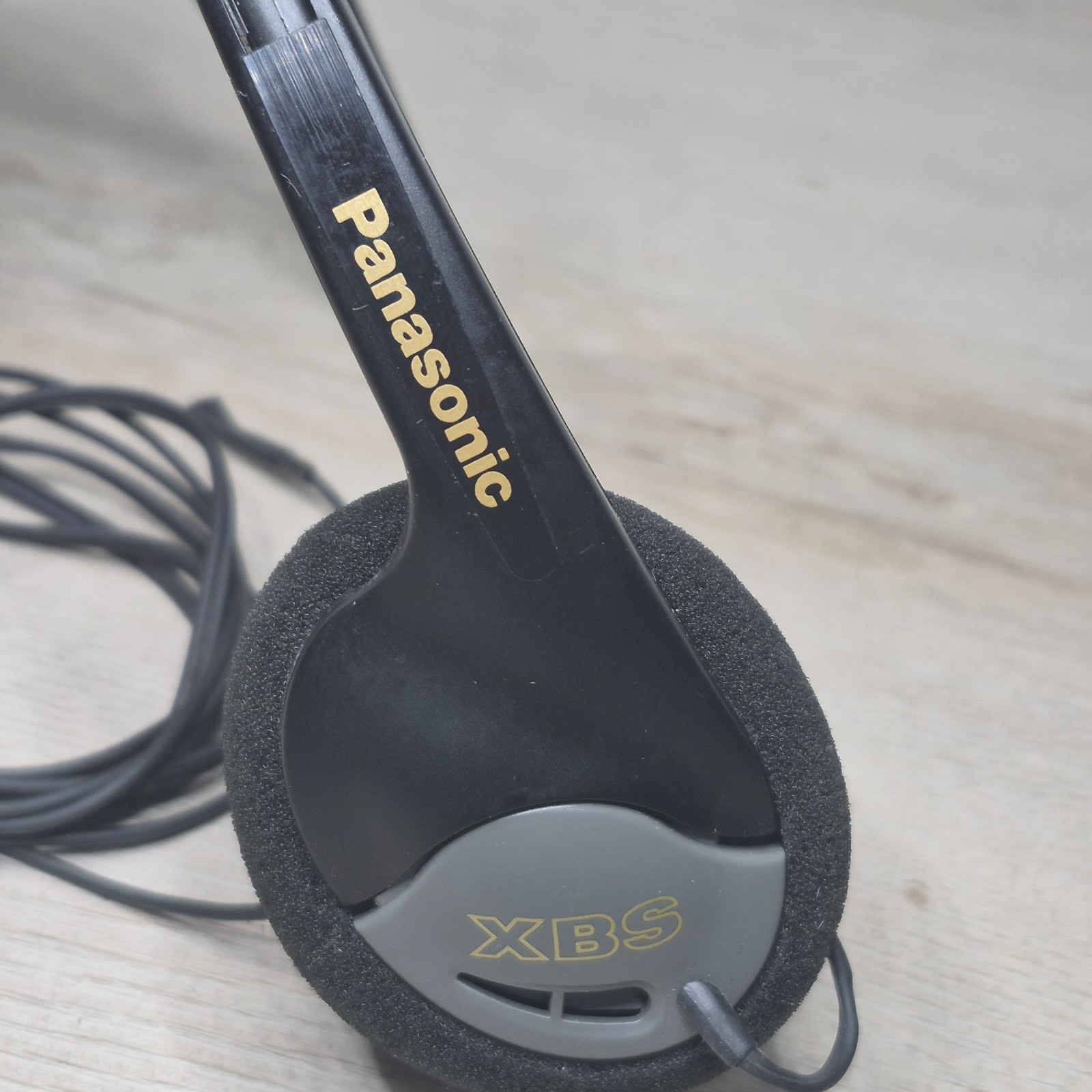 Vintage Panasonic Lightweight On-Ear Headphones with XBS Parts Only