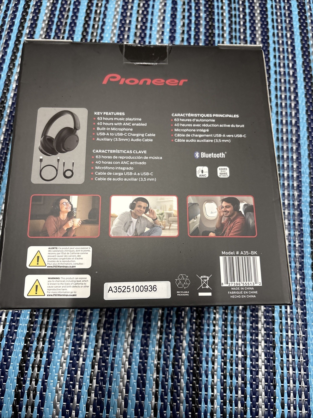 Pioneer A35-BK Headphones