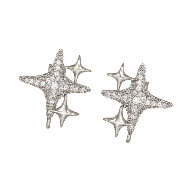 Fashionable Star Ear Clip Add On for Freeclip 1/2 Clip On Charm Enhanced Comfort