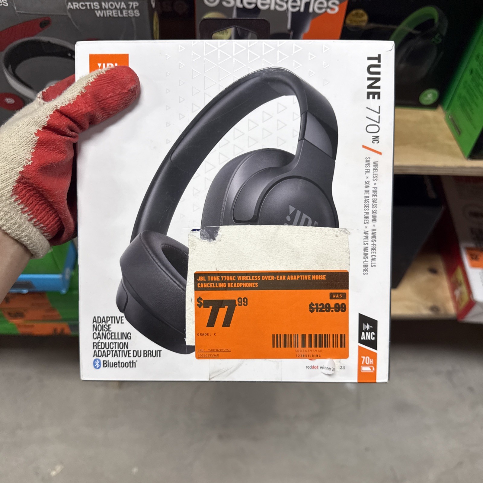 JBL Tune 770NC Adaptive Noise Cancelling Wireless Over-Ear Headphones