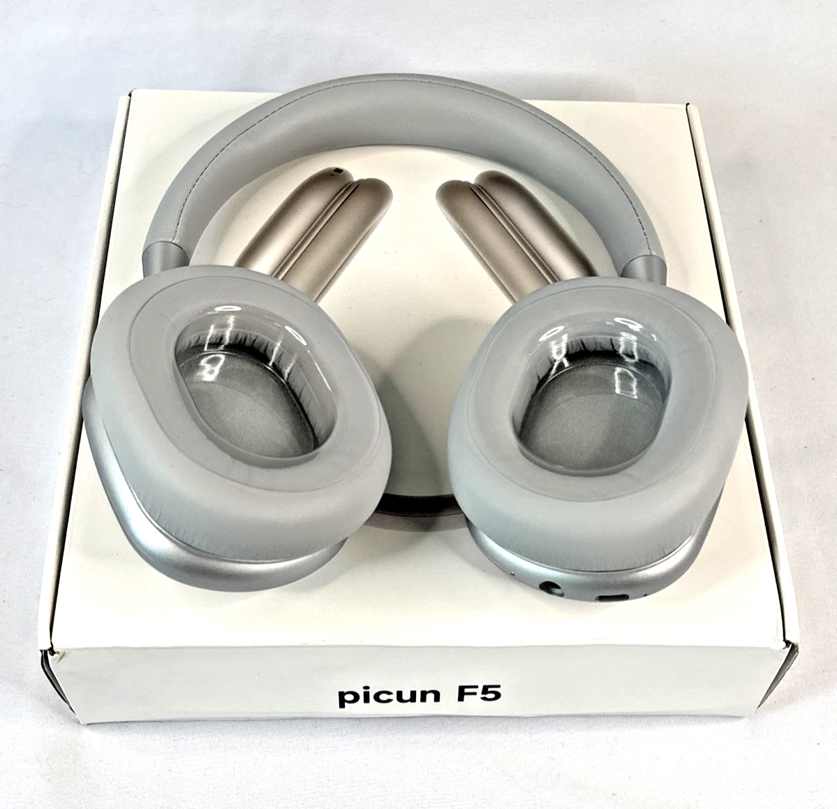 Picun F5 Wireless Bluetooth ANC Headphones – Silver