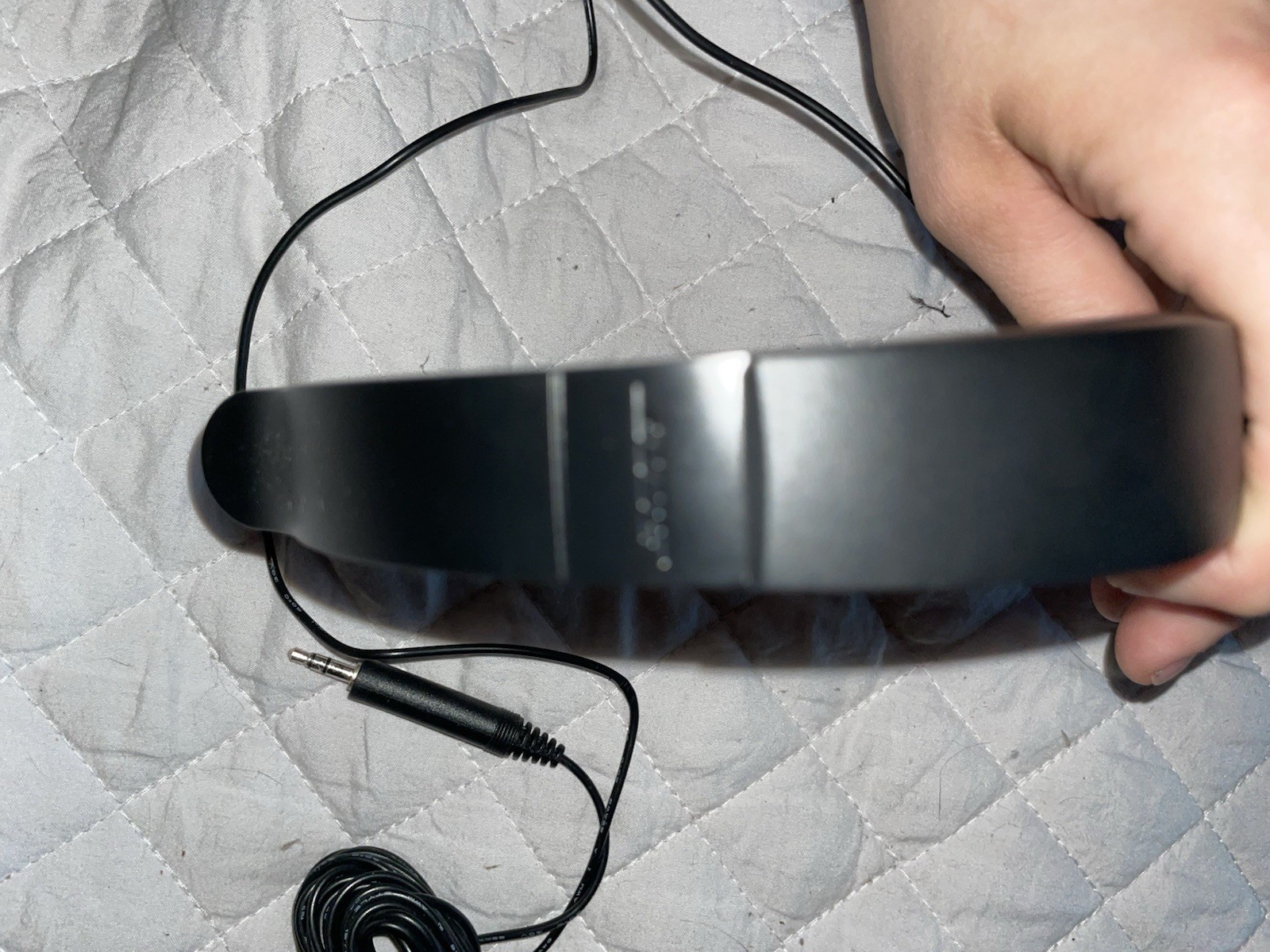 bose Black Wired Headband 3.5mm Jack Adjustable 6ft Cable