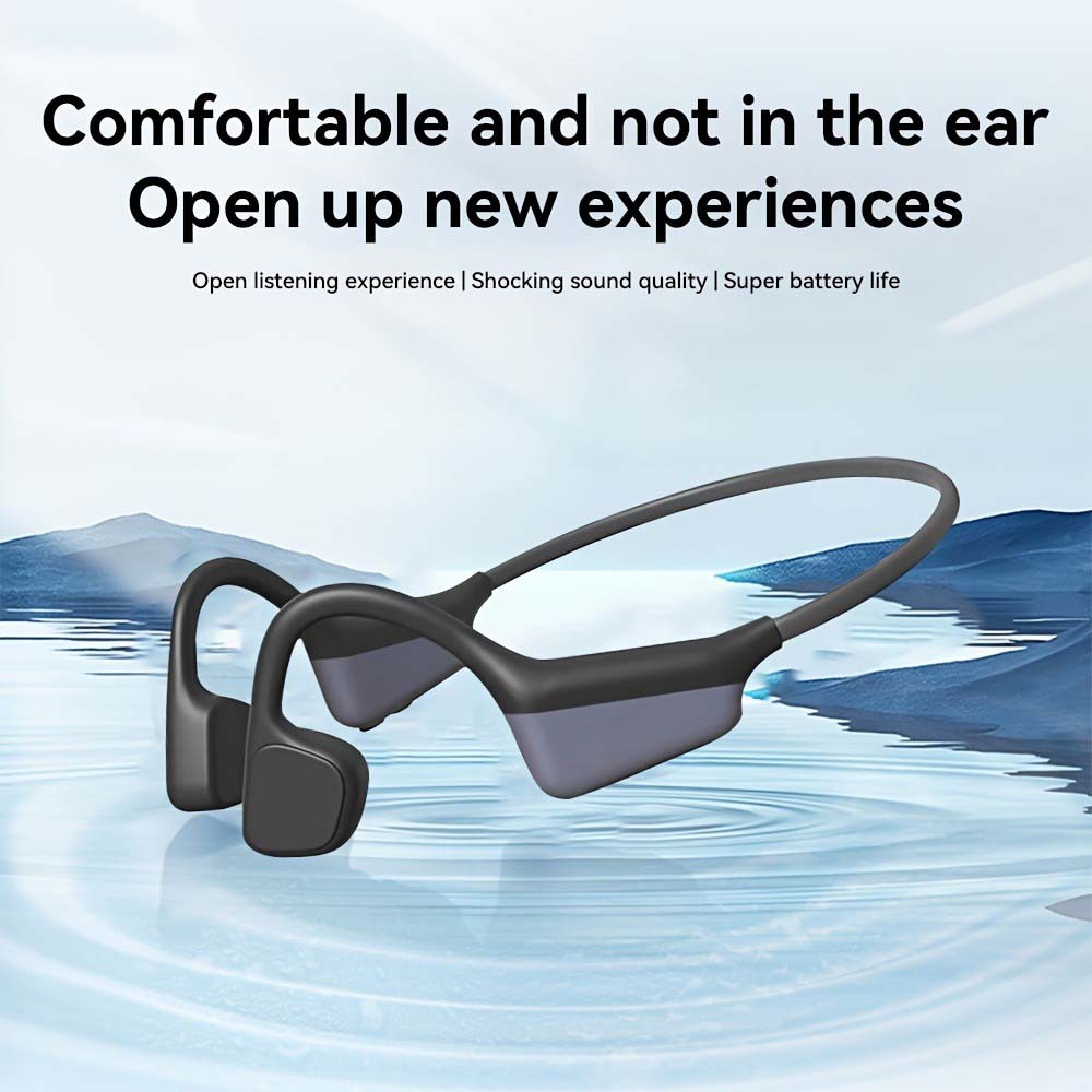 Waterproof Bone Conduction Headphones ENC Noise Reduction Fit Sports & Daily Use