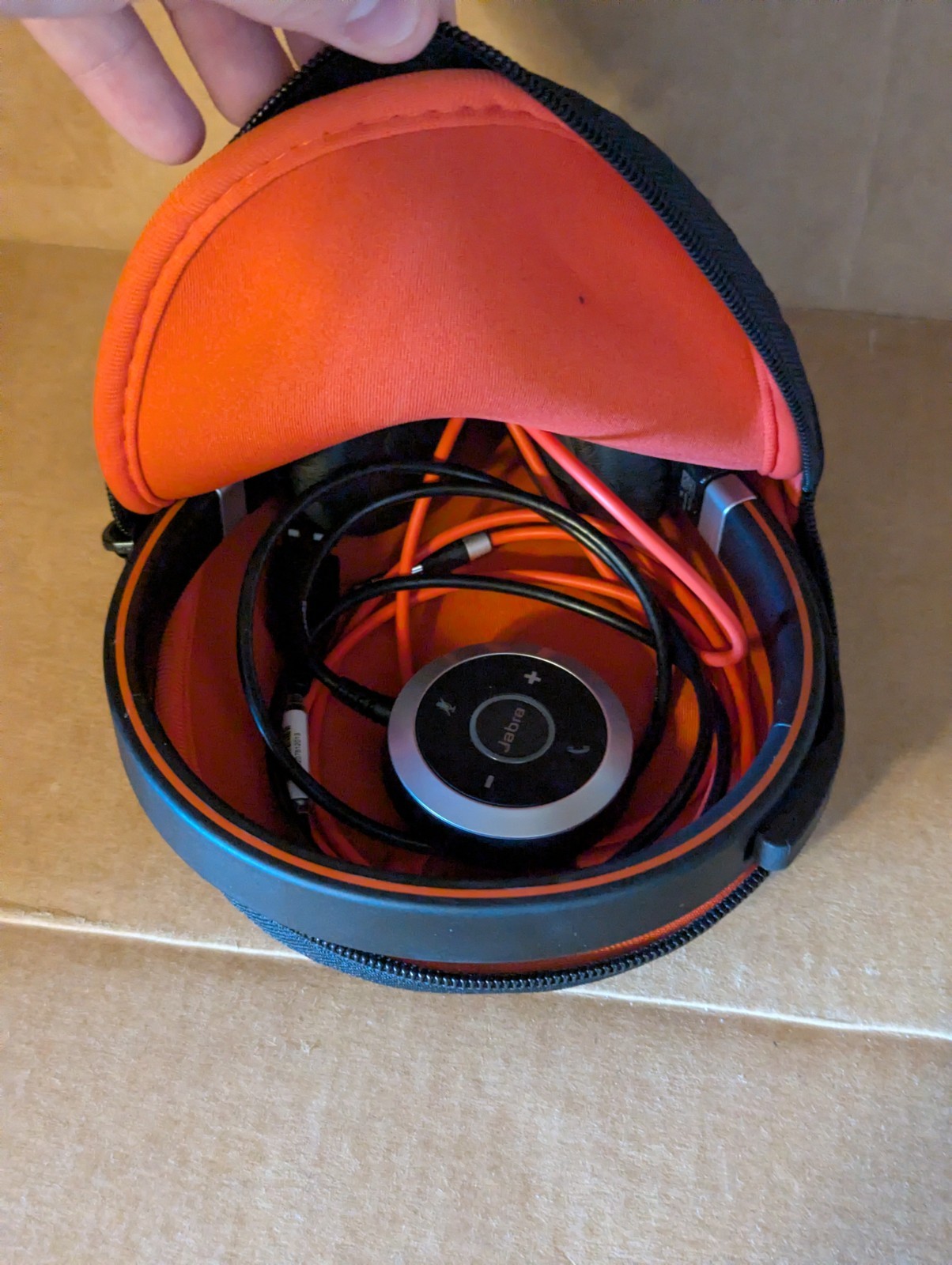 JABRA Evolve 40 Wired Headset HSC017 With USB Adapter ENC010 & Bag – WORKS