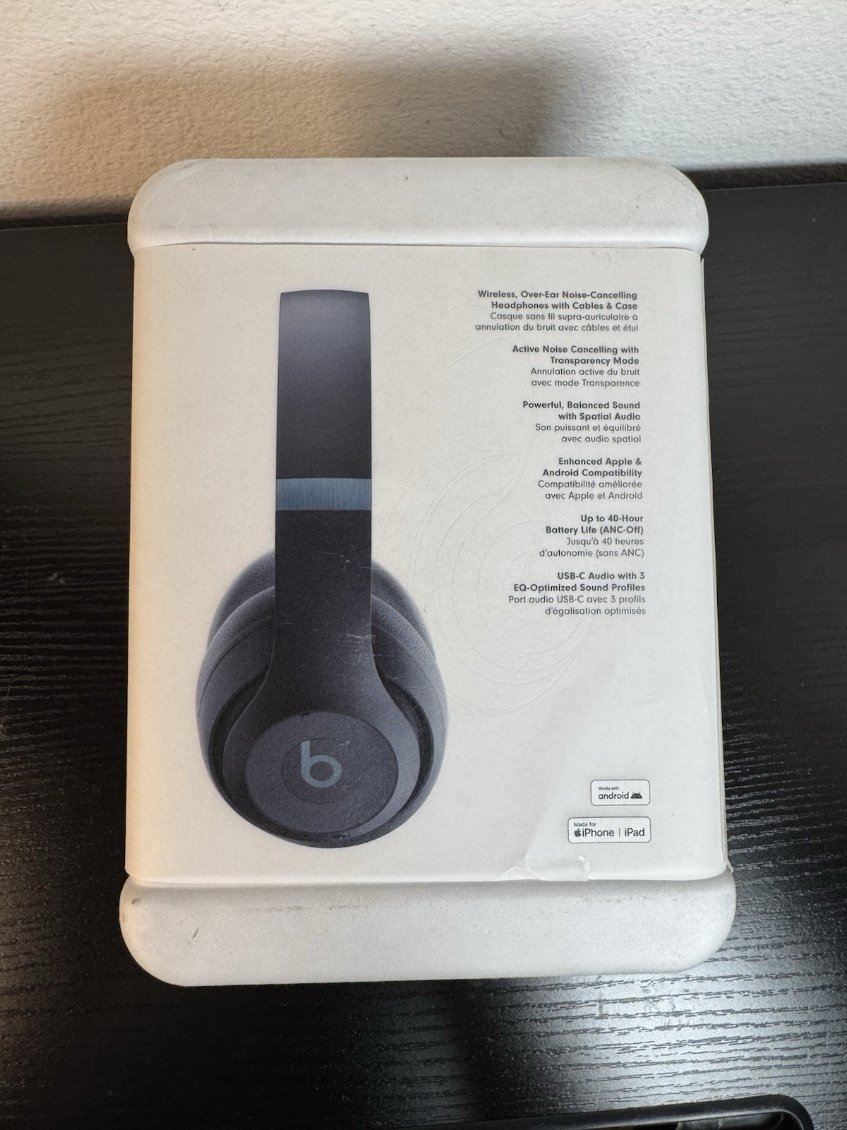 Beats Studio Pro Wireless Bluetooth Noise Cancelling Headphones MQTQ3LL/A – Navy