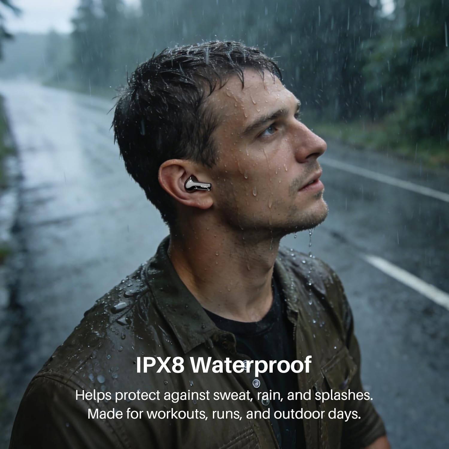 68-Hour ANC Wireless Earbuds with 6 Mics & Waterproof Design for All-Day Use