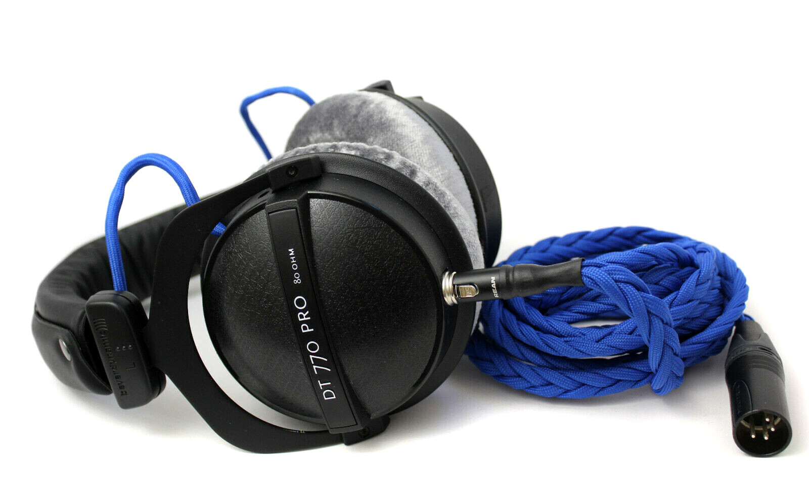 Uber Beyerdynamic DT770 with detachable balanced litz cable & modded drivers 80Ω