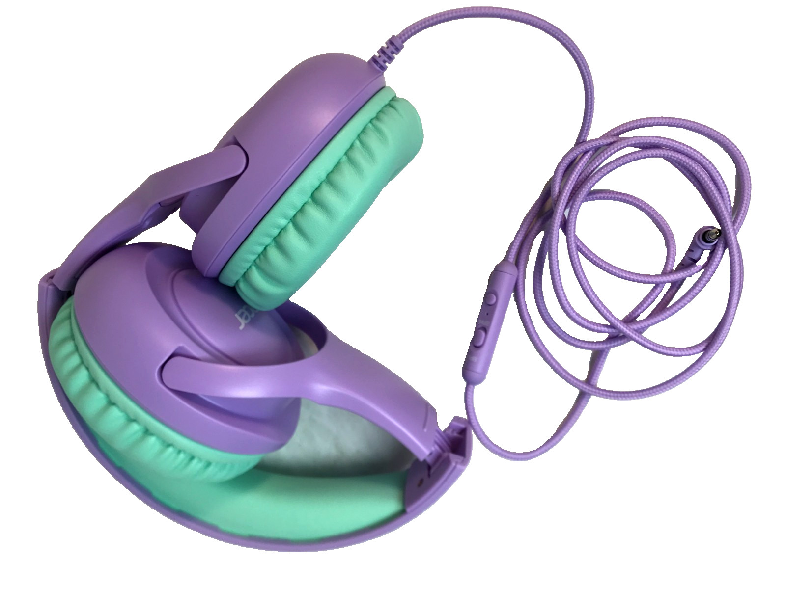 Acer HK03 Kids Wired Headphones On-Ear Headset 3.5mm Jack Foldable Purple Green