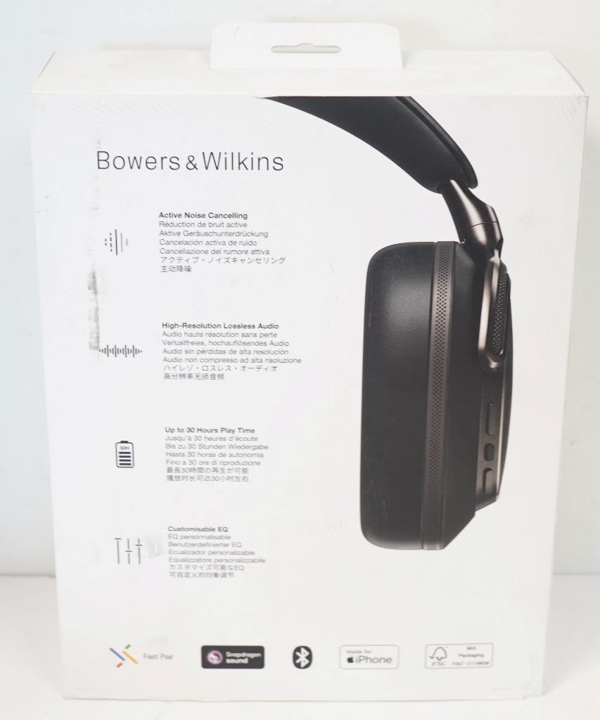 NEW – Bowers & Wilkins PX8 S2 Noise Cancelling Wireless Headphones – Onyx Black