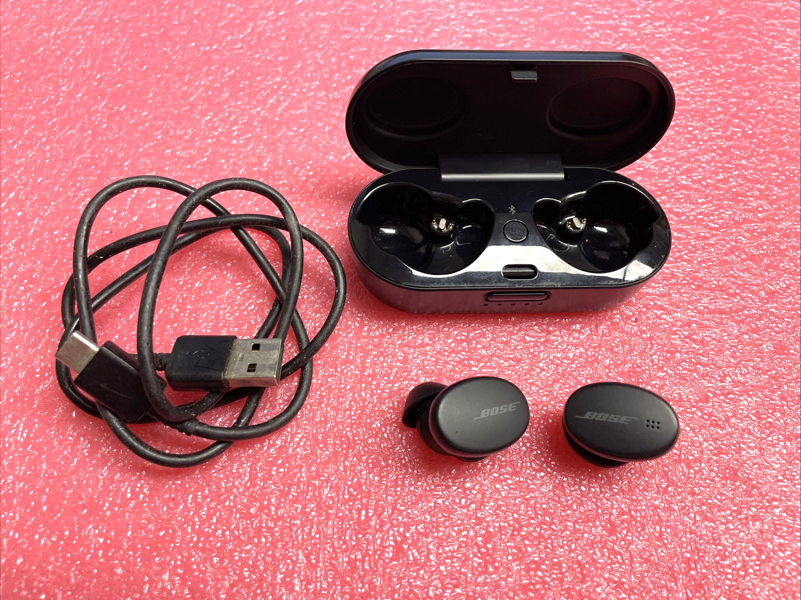 CLEAN Bose 427929 Sport True Wireless Bluetooth Black Headphones Earbuds/TESTED
