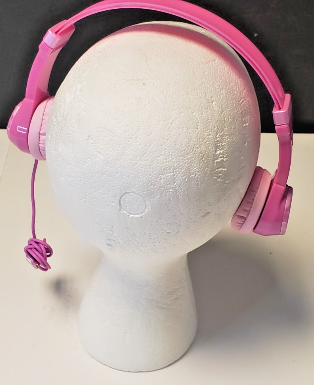 JLab JBuddies Folding Kids Headphones Volume limiting design all ages-PINK