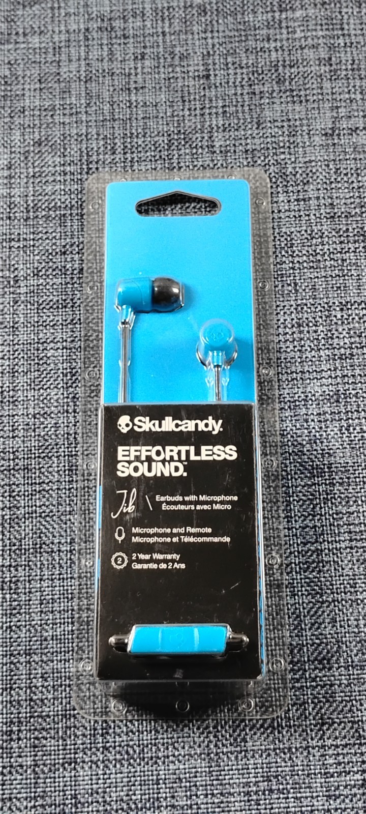 Skullcandy (JIB) Effortless Sound – Earbuds w/ microphone (SKY/BLUE)