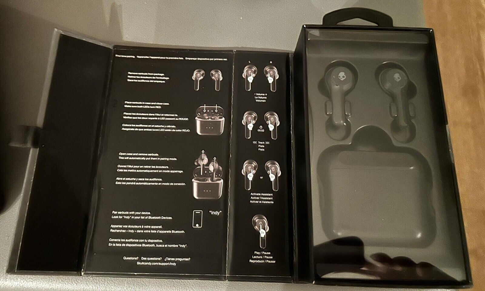 Skullcandy – Indy True Wireless In-Ear Headphones – Black [S2SSW-M003]