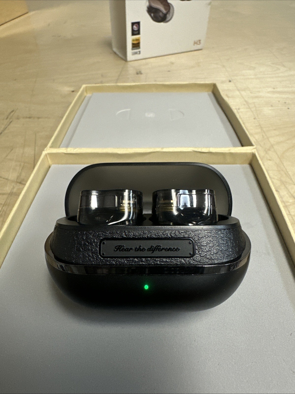 SoundPEATS H3 Titanium Black Bluetooth In-Ear Earbuds Opened