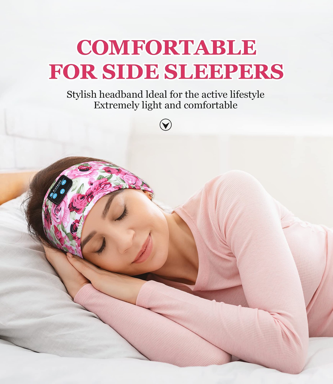 Sleeping Headphones Bluetooth Headband, Unisex-Adults Hairband Sound, Long Pl…