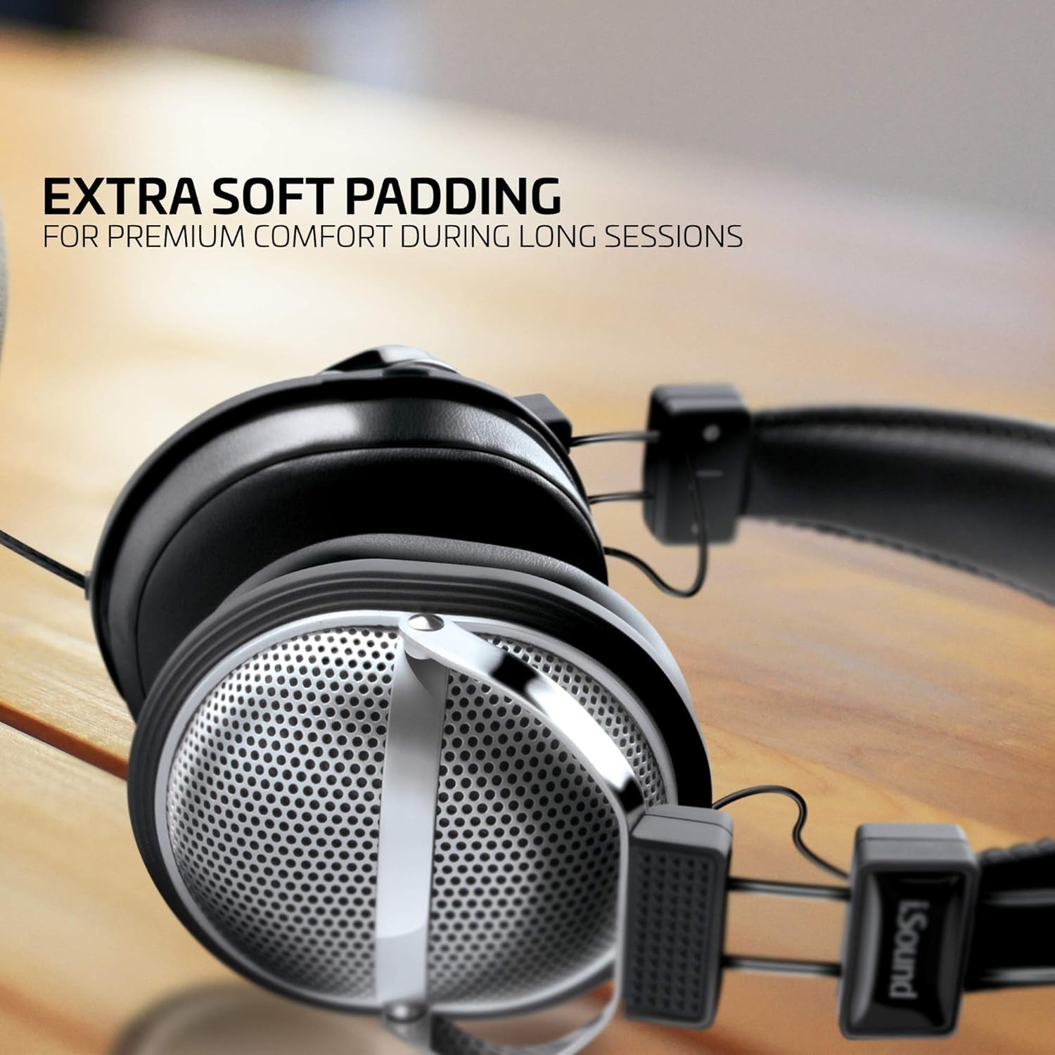 New iSound HM-270 Headphones inline Mc & Volume Black DGHP-5526