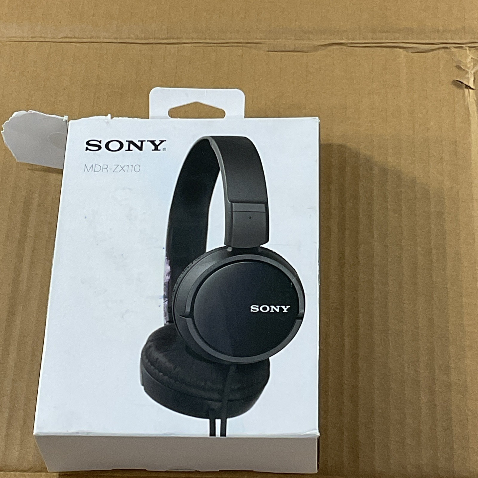 Sony MDR-ZX110 wired Smartphone Headset – Black 1003