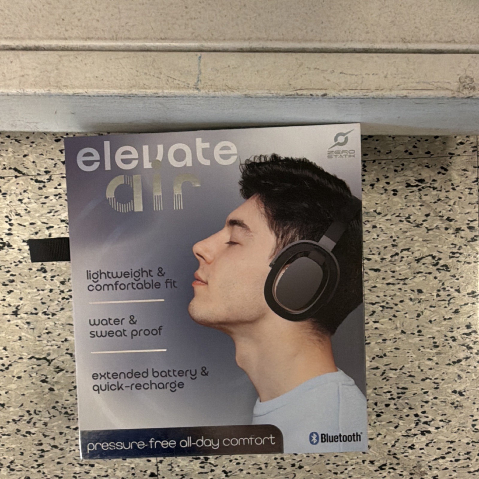 Zero Stark Elevate Air Bluetooth Wireless On-Ear Headphones Black