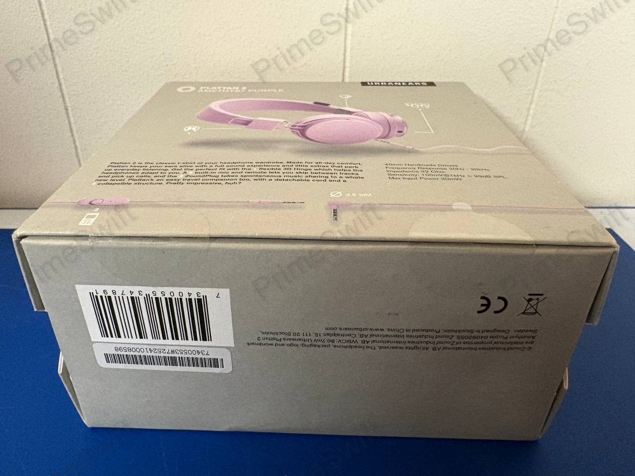 Urbanears Plattan 2 Wired On-Ear Headphones, 3.5mm Mic, Amethyst Purple – NEW