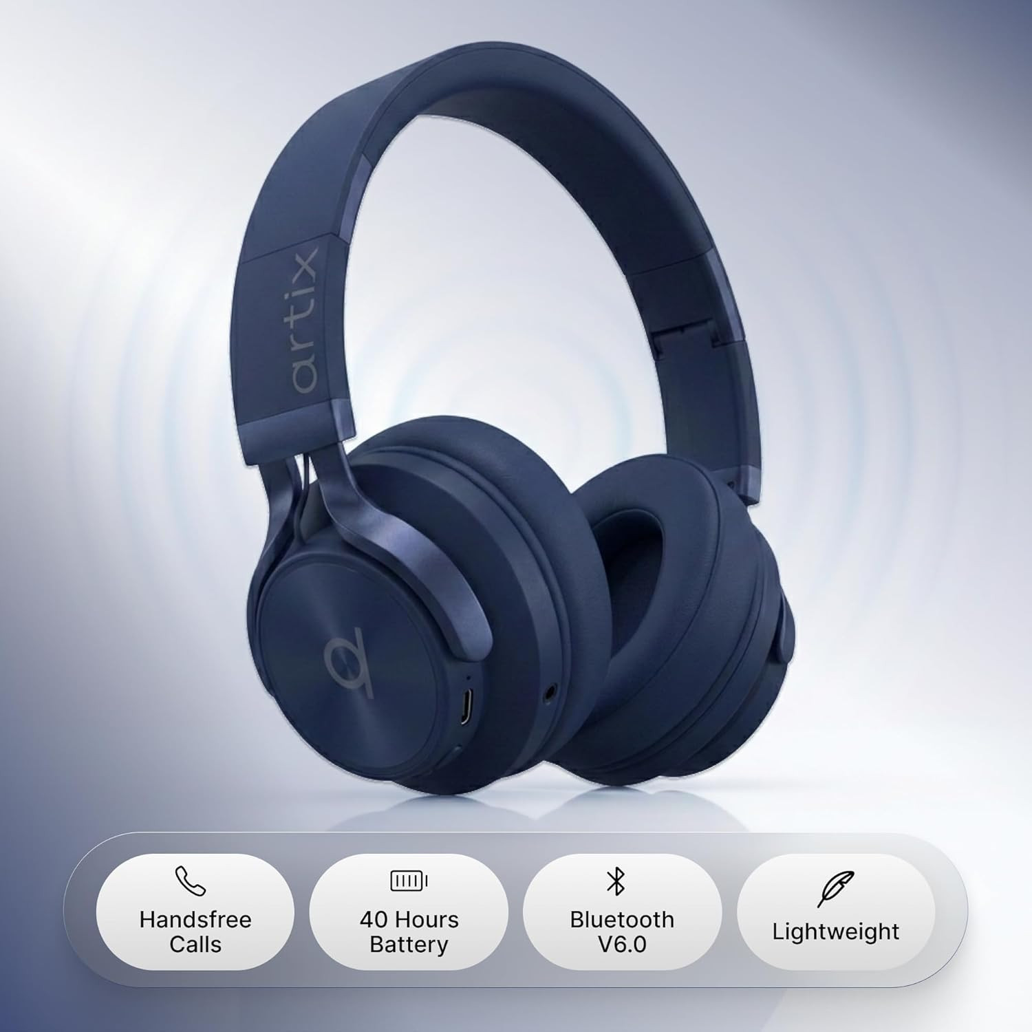 CL750 Wireless Headphones over Ear, 40 Hours Playtime and 3 EQ Music Modes Bluet